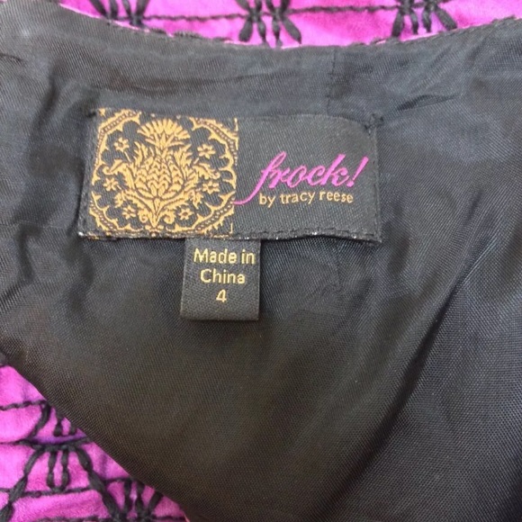 Tracy Reese fit flare dress sleeveless purple 4 - Picture 4 of 6